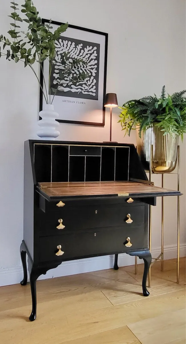 Beautiful antique writing bureau - Image 4