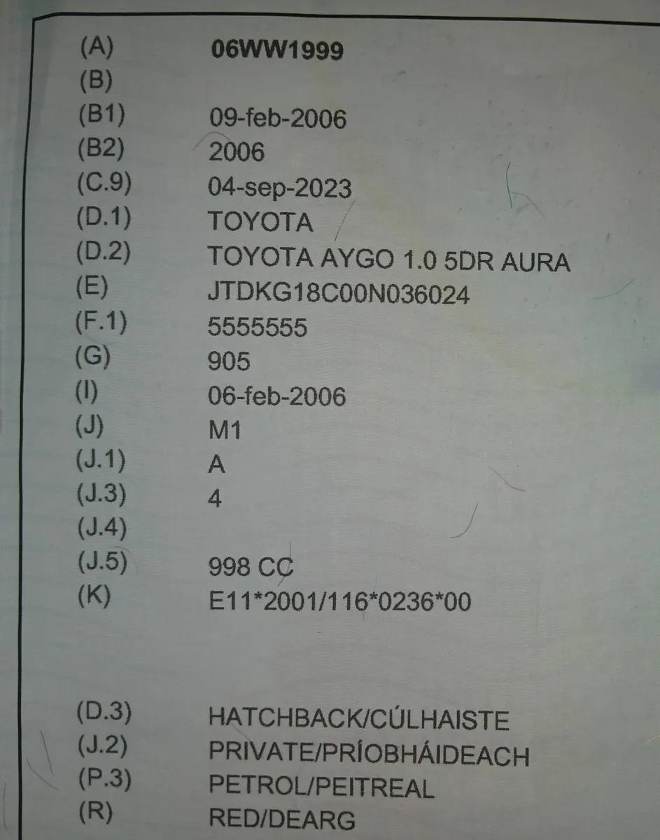 Toyota Aygo 2006 - Image 3