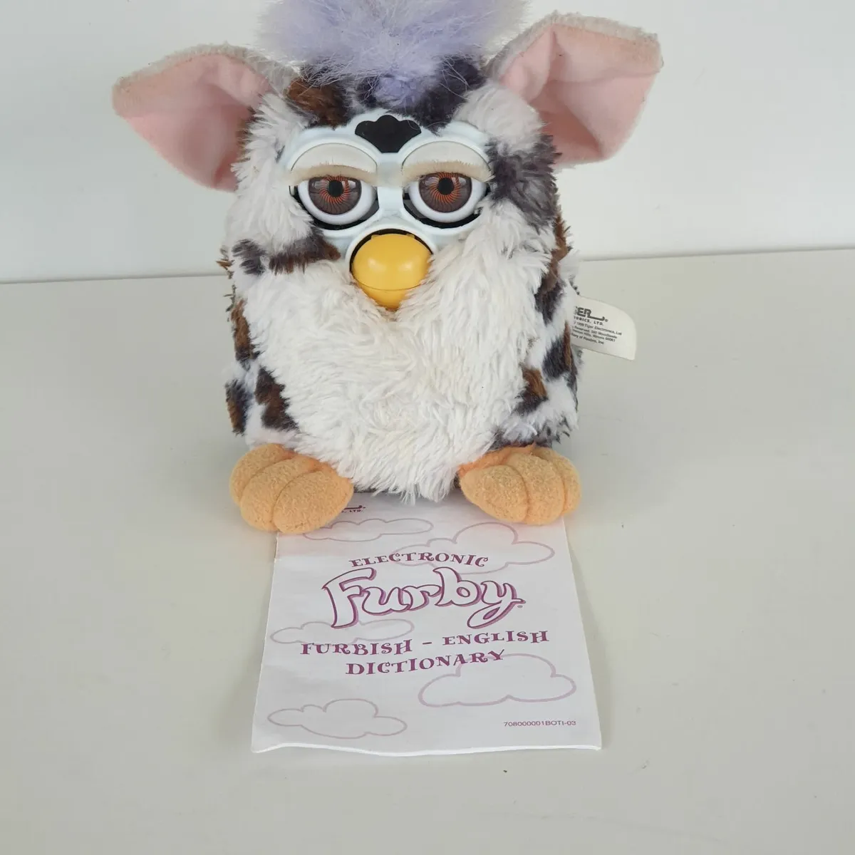 Furby 1998 snow leopard working - Image 1