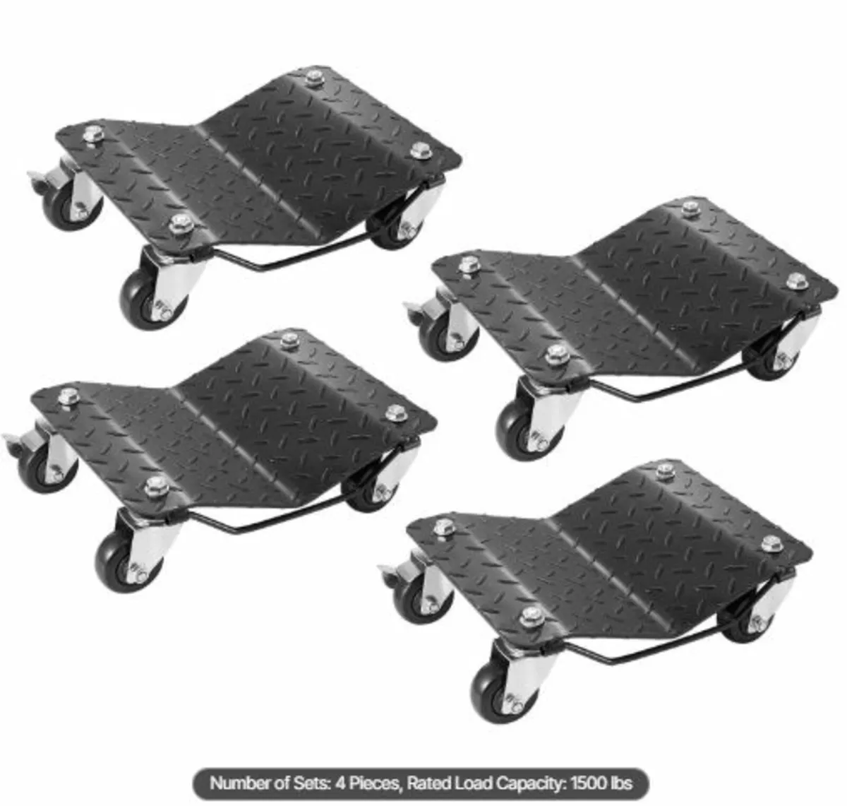 Car Dolly Wheel Tire Dolly 4 PCS Heavy Duty Skate - Image 1