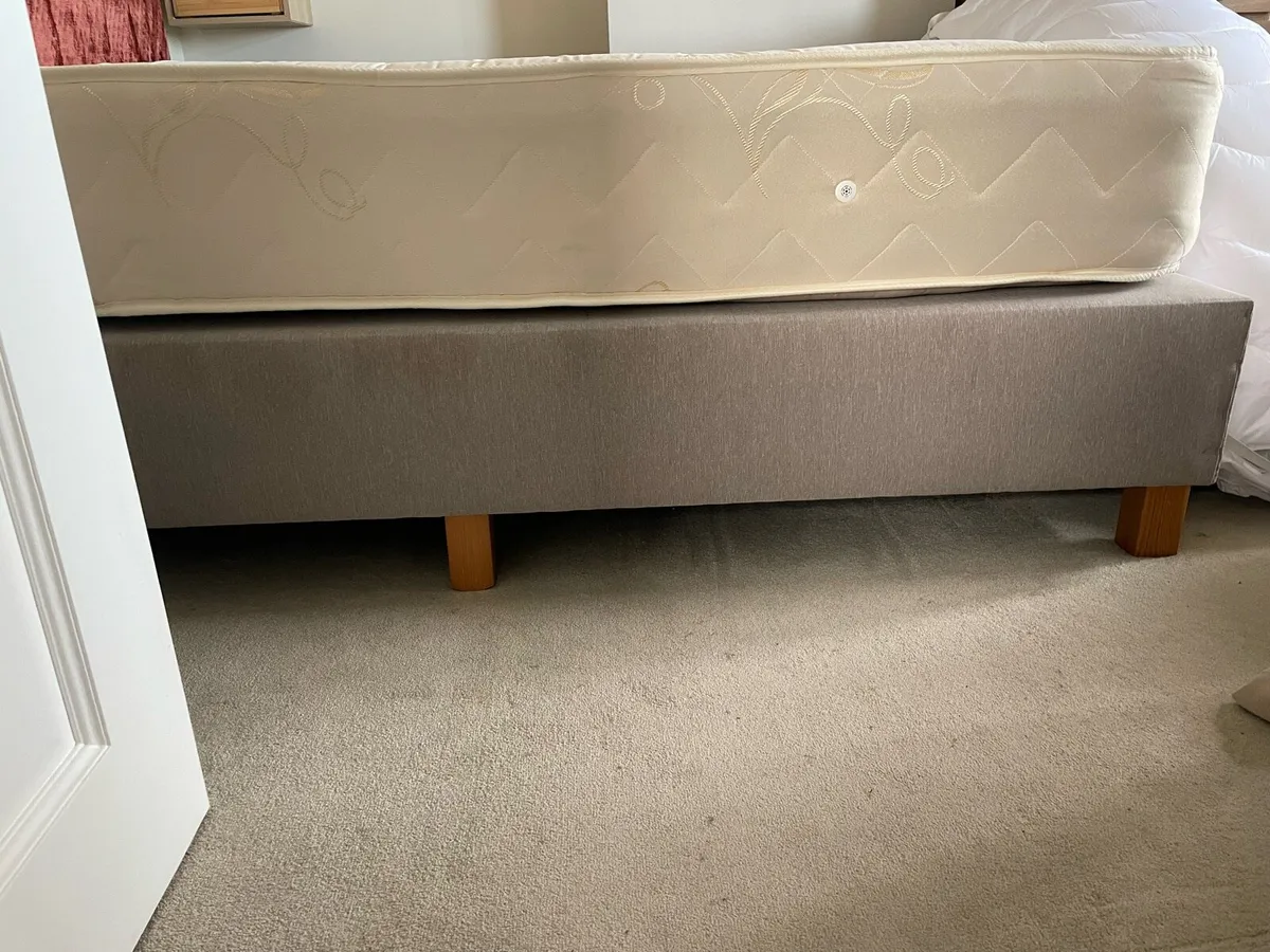 Super king bed and mattresses or 2 singles - Image 2