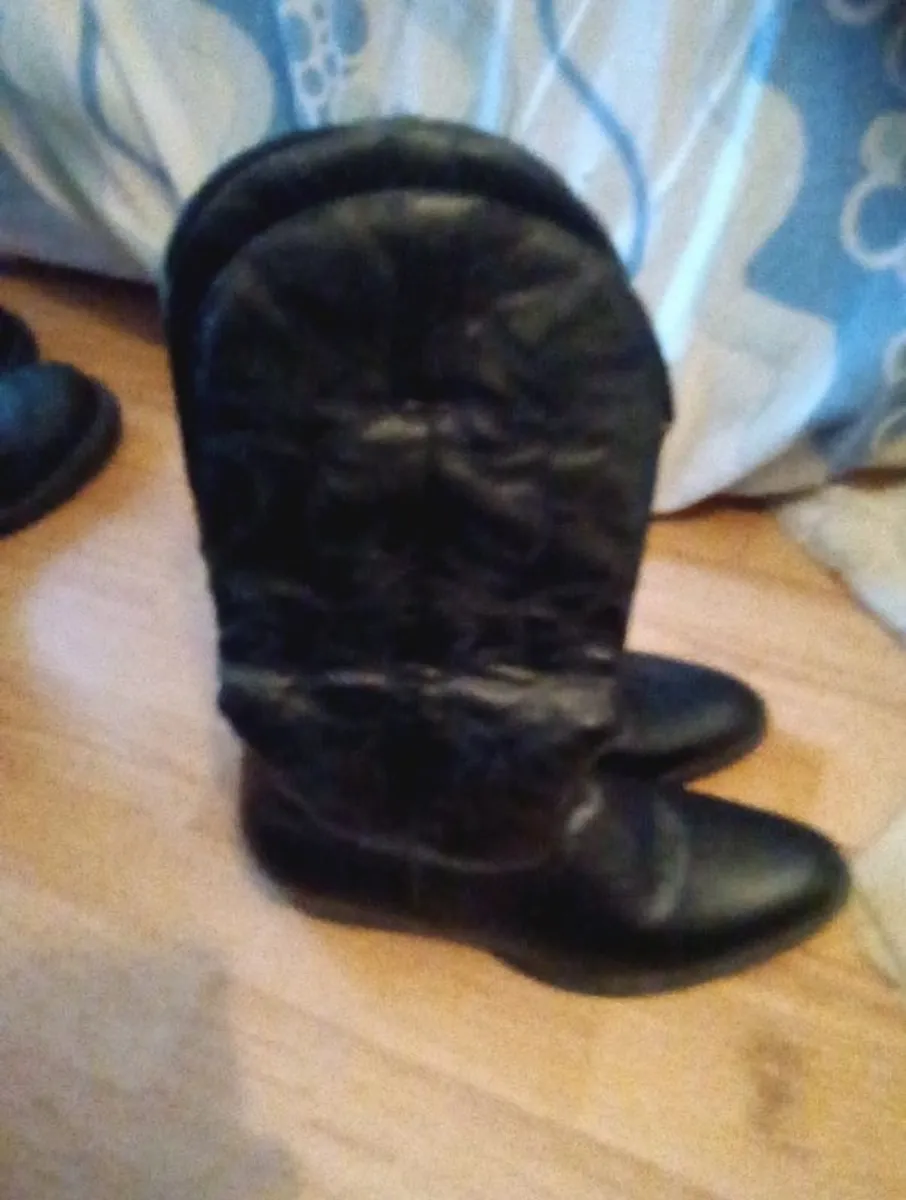 Men's PU leather cowboy boot's.