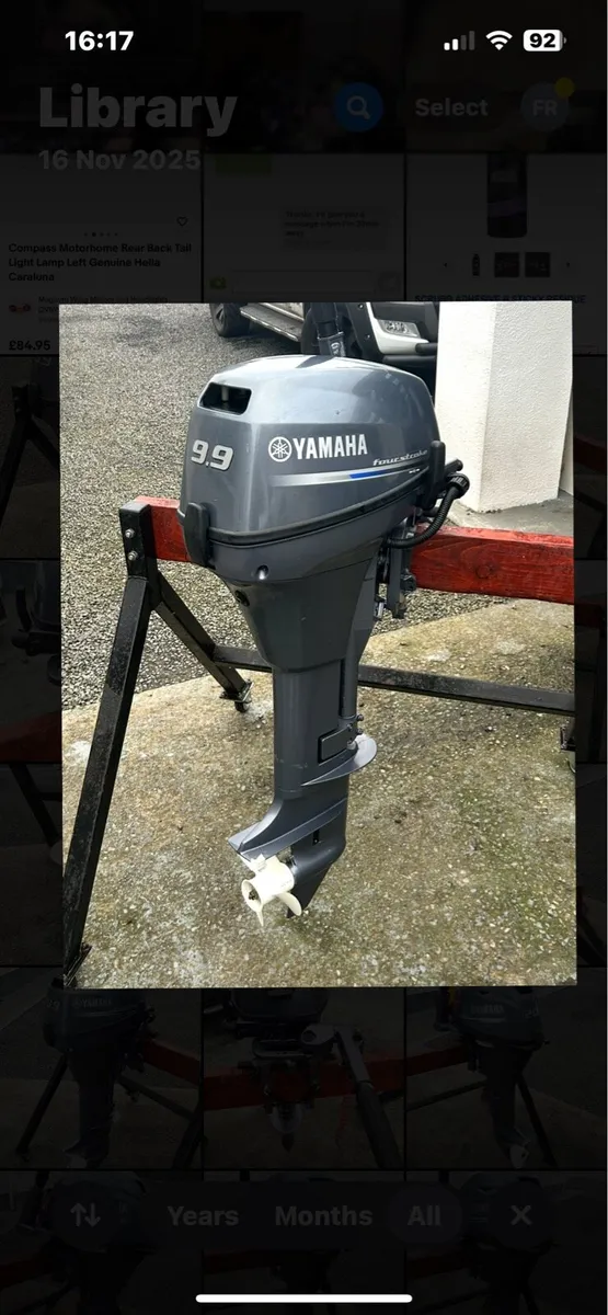 Yamaha 9.9hp 4 Stroke Outboard Engine Long Shaft - Image 1