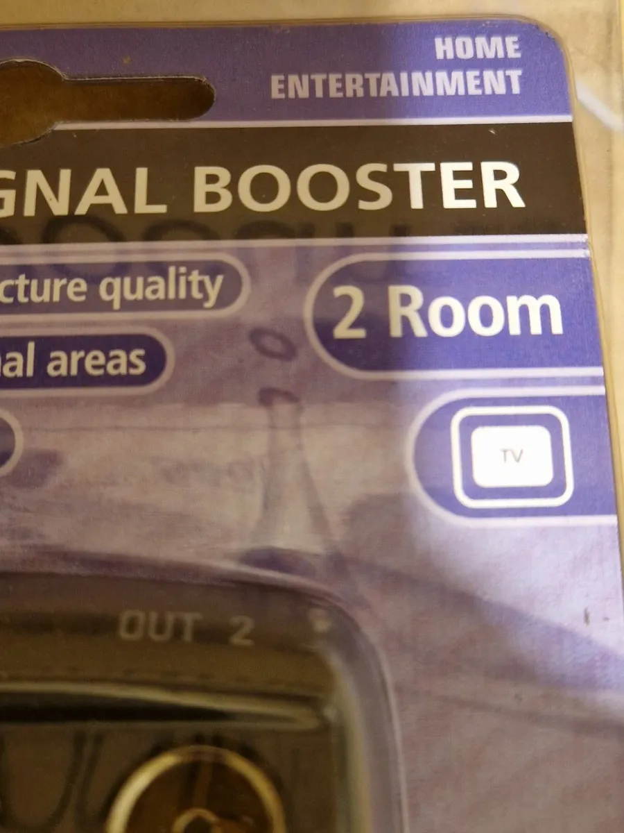 NEW & SEALED MASTERPLUG Plug In Tv Signal Booster - Image 4
