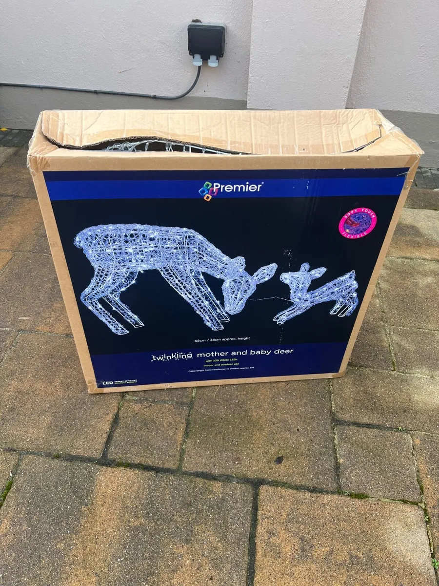 Outdoor Christmas Deer - Image 1