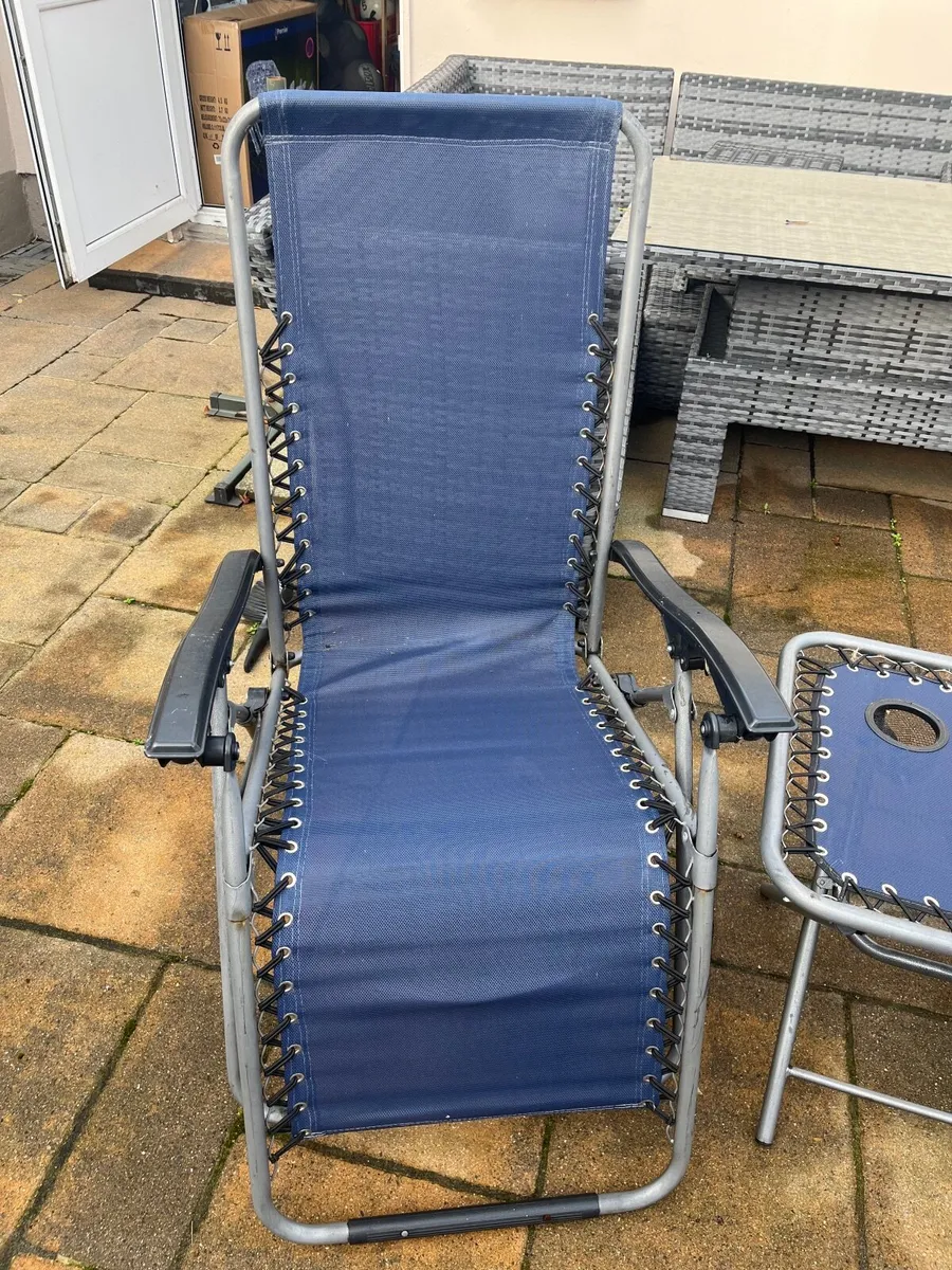 Reclining garden chair set - Image 2