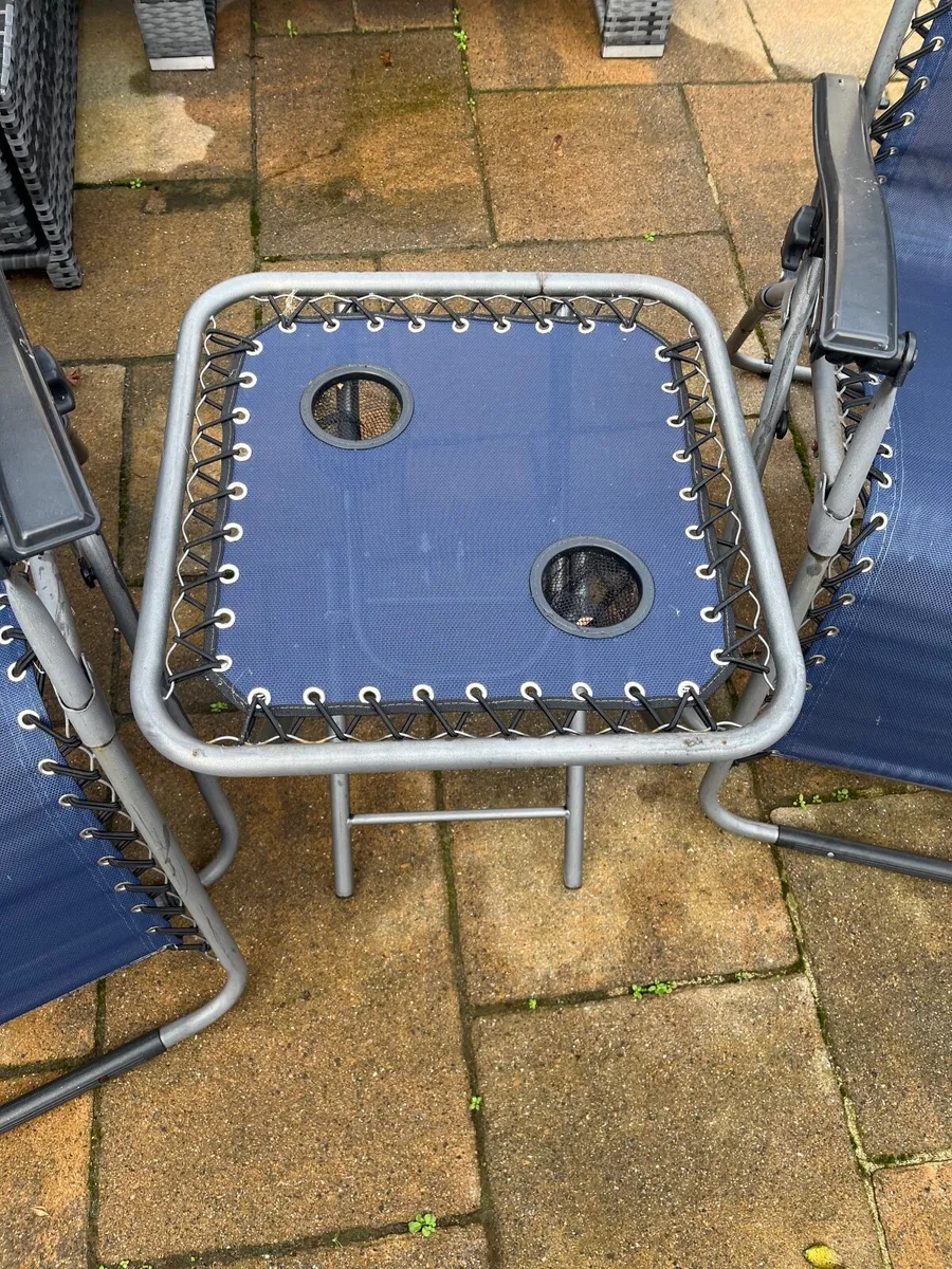 Reclining garden chair set - Image 3