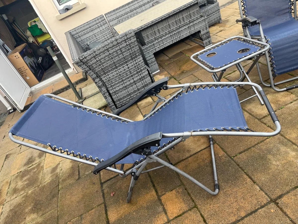 Reclining garden chair set - Image 4
