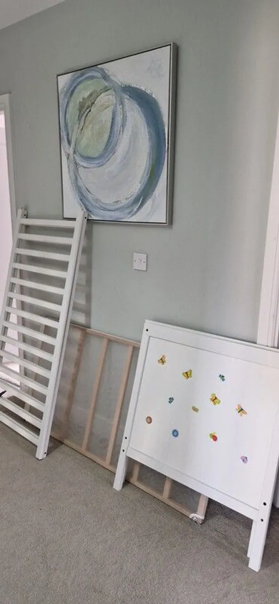 Ikea Sundvik baby cot with mattress - Image 1