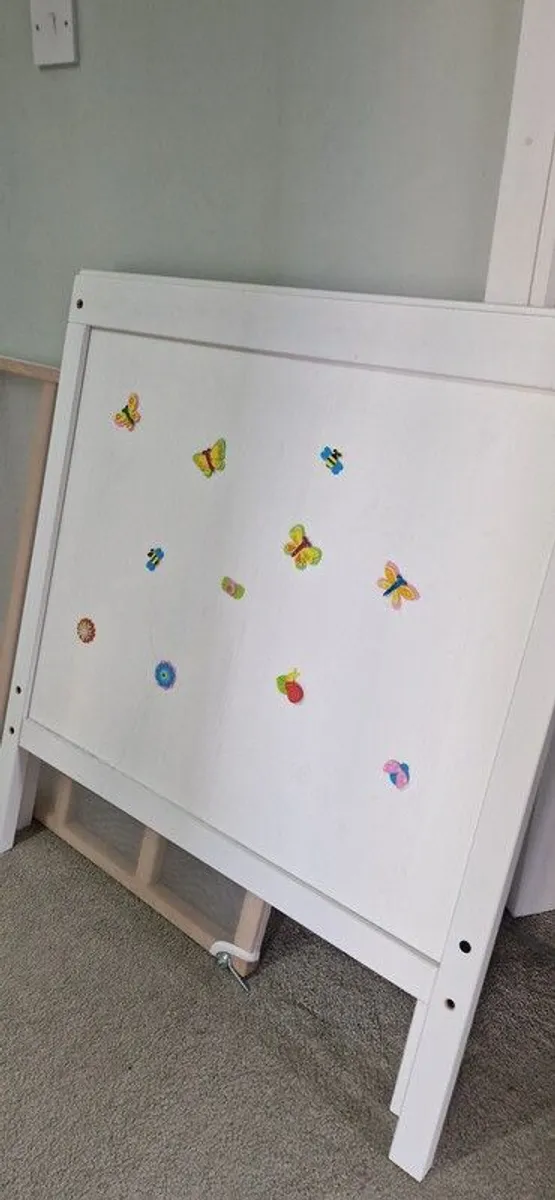 Ikea Sundvik baby cot with mattress - Image 2