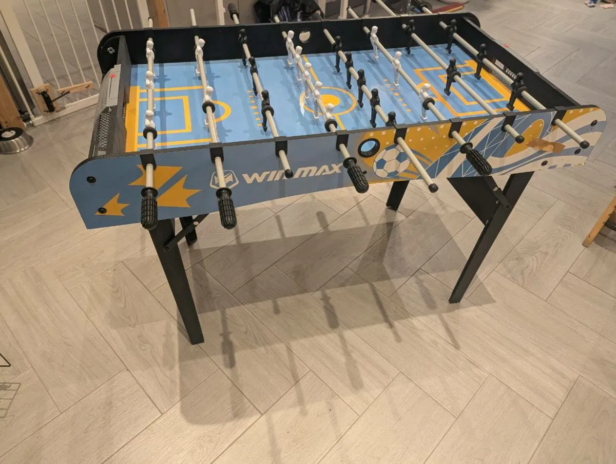 Folding Football Foosball Game Table - Image 1