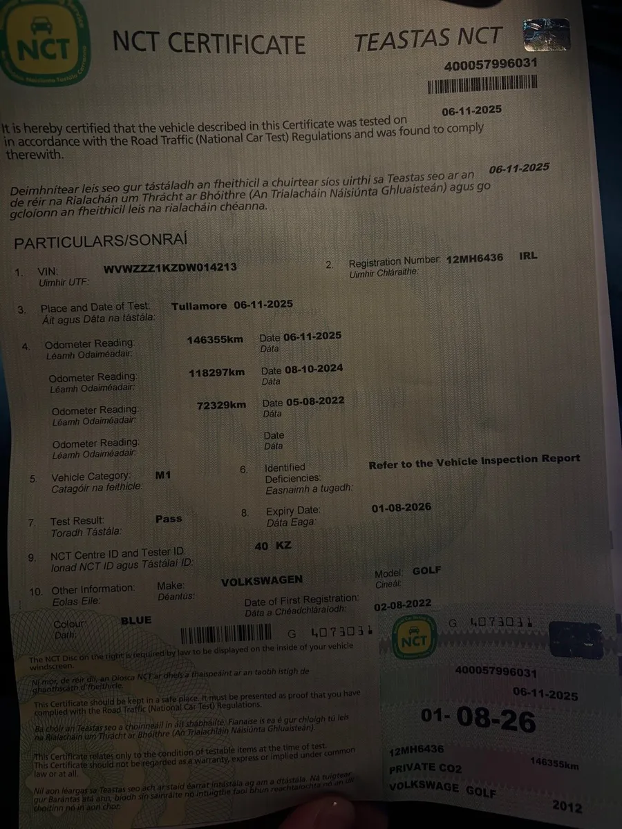 2012 Mk6 Automatic Golf *Fresh NCT* - Image 4