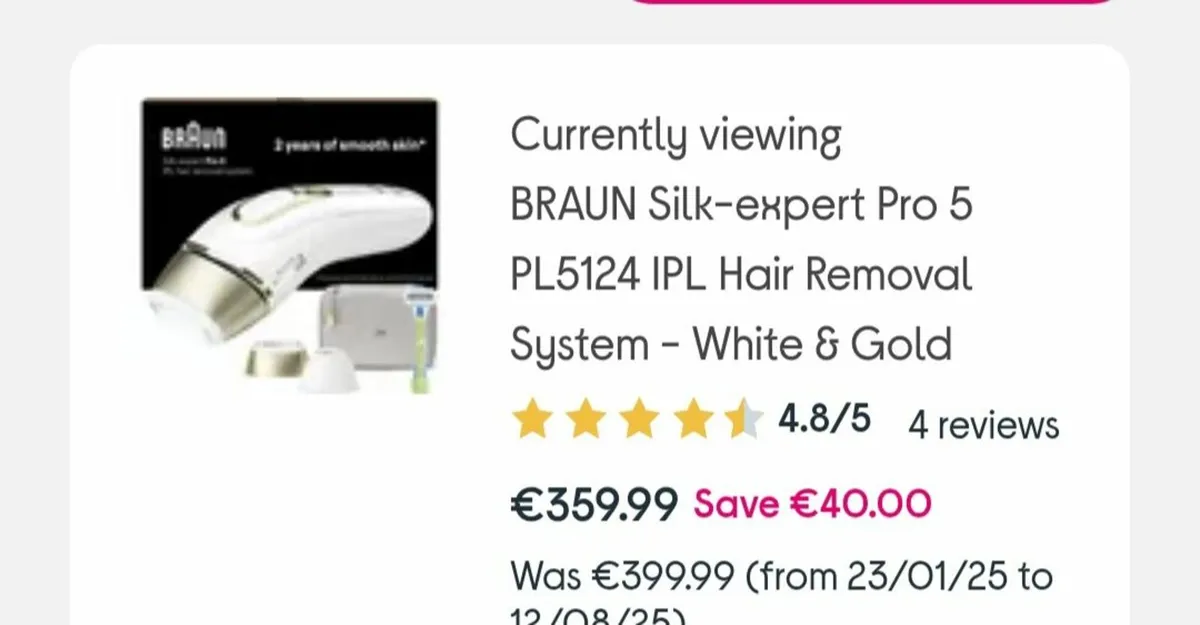 x BRAUN - Silk-expert Pro 5 PL5124 IPL Hair Remova - Image 1