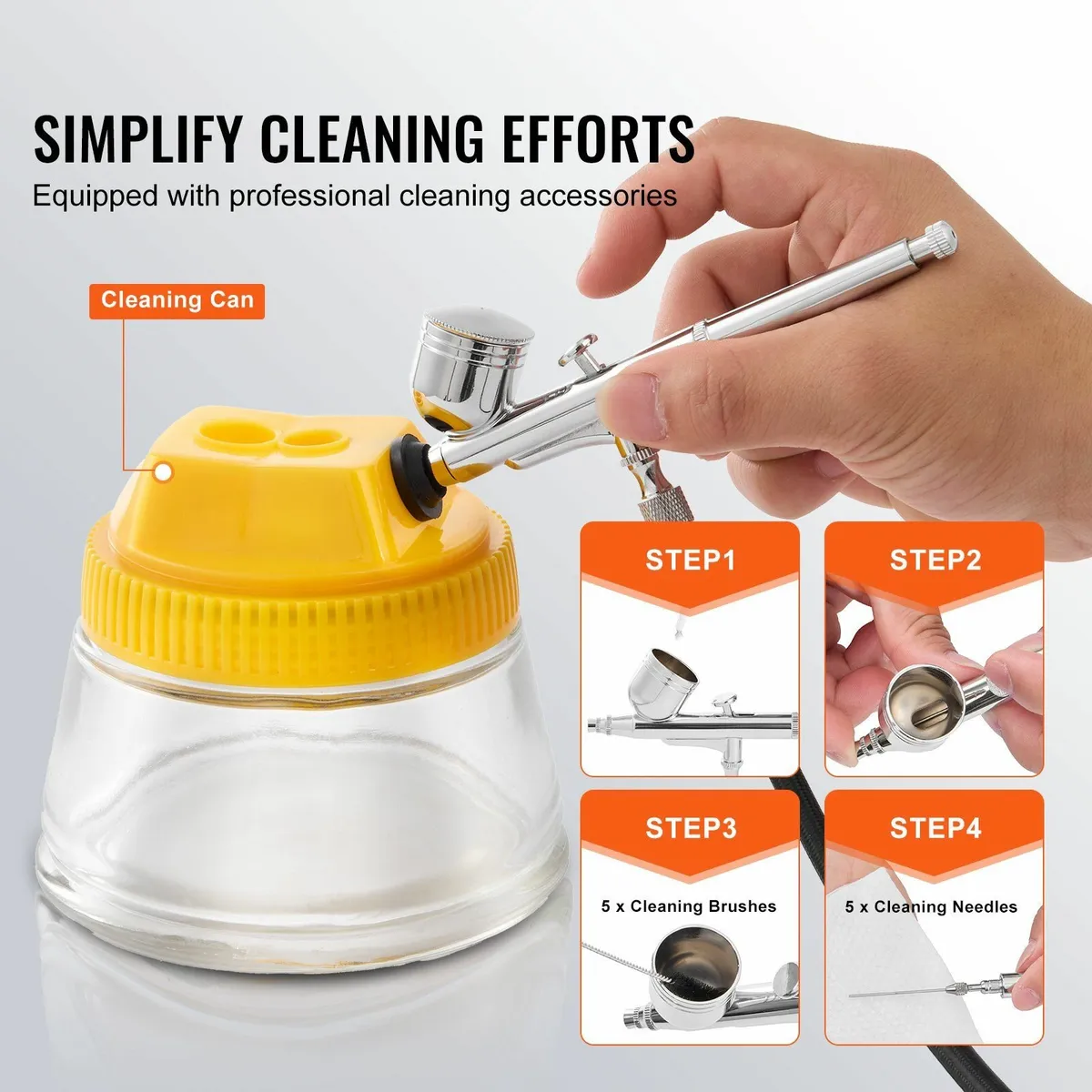 Airbrush Kit Dual Fan Air Compressor Airbrushing S - Image 2