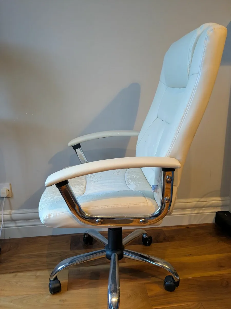 Executive Computer Chair Cream - Image 3