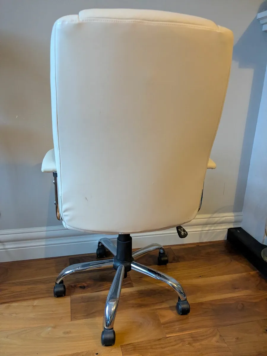 Executive Computer Chair Cream - Image 4