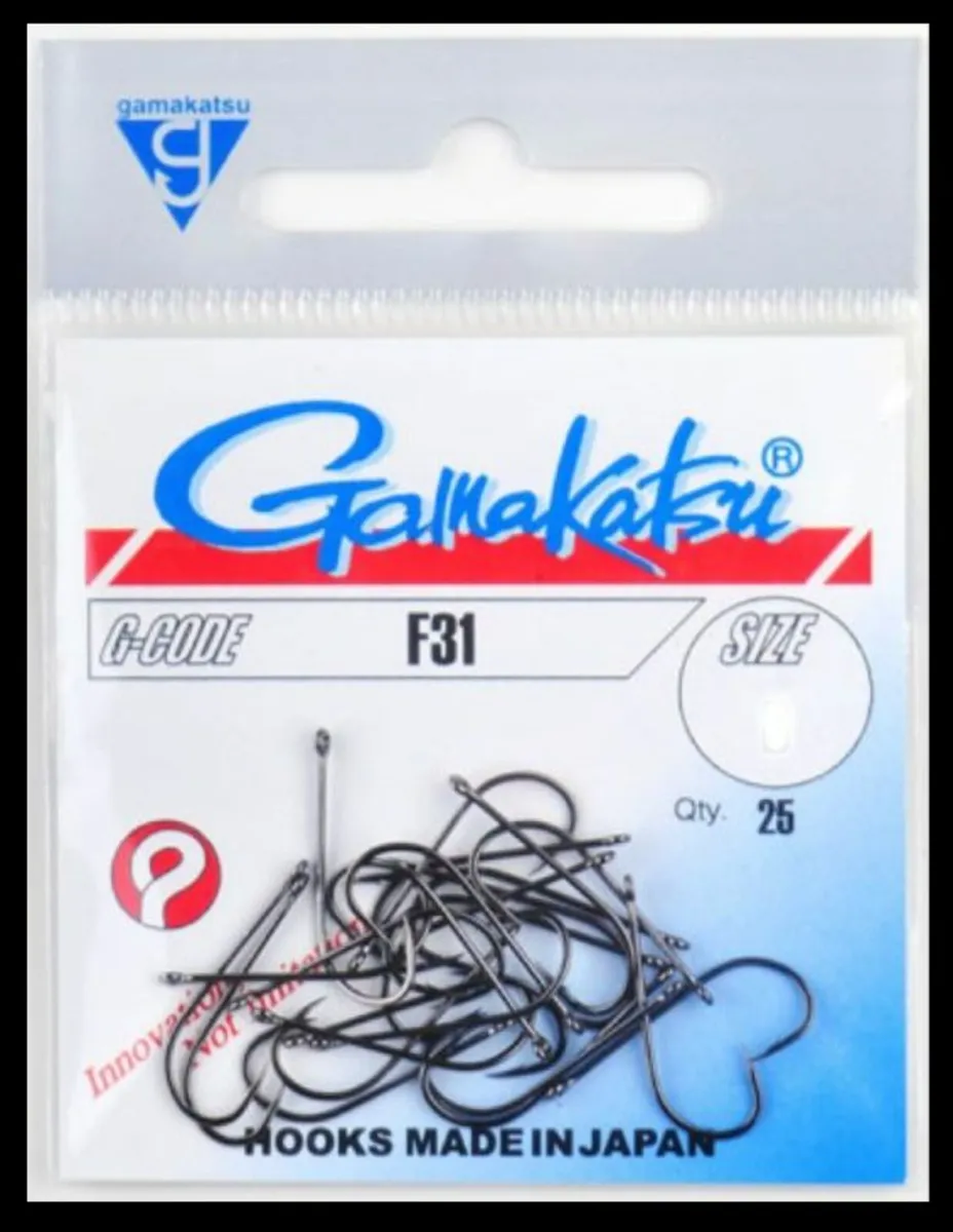 Gamakatsu F31 hooks (Size 4 Pack of 25)