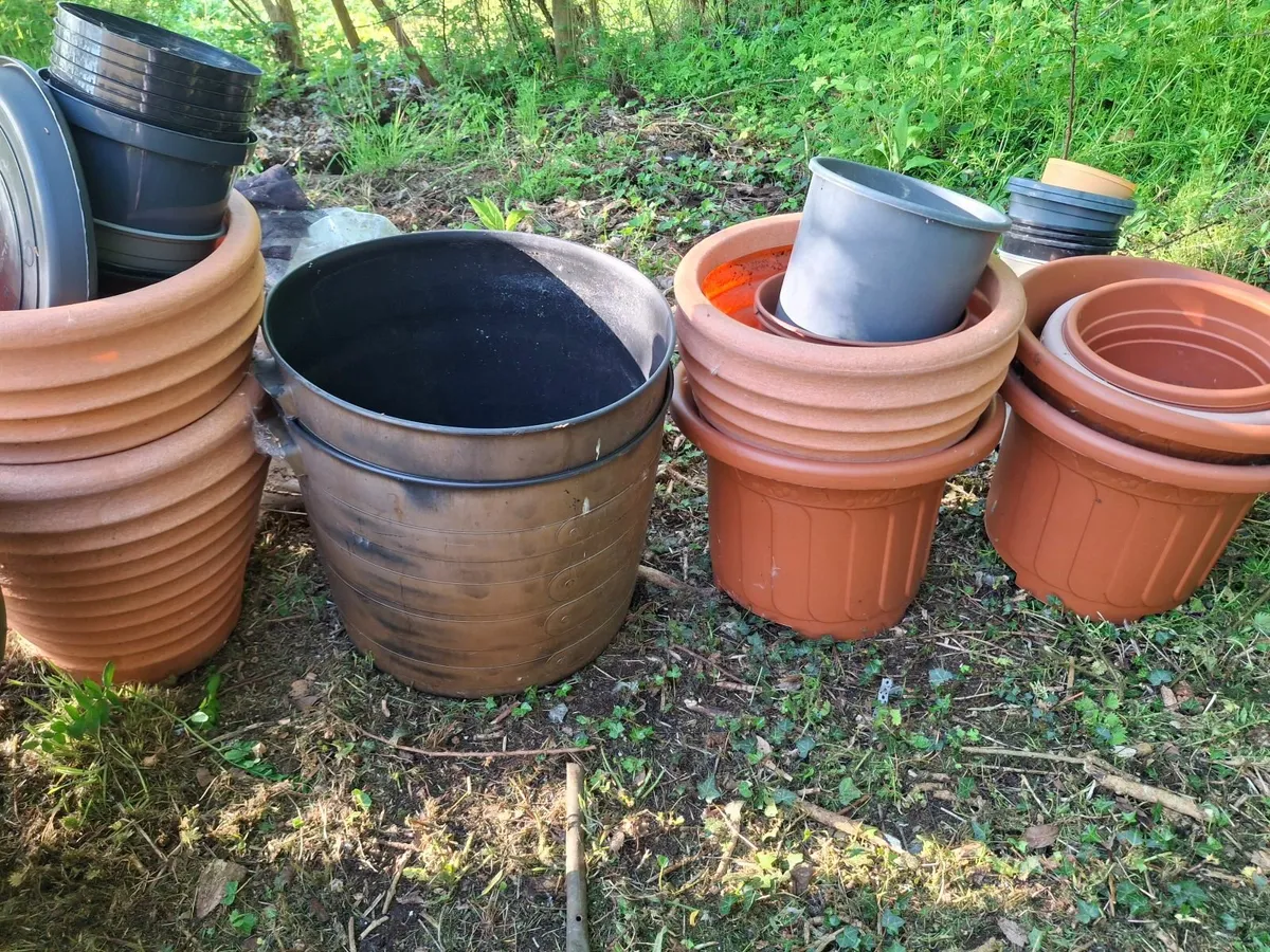 30 Heavy-Duty Garden Pots & Water tap container. - Image 1