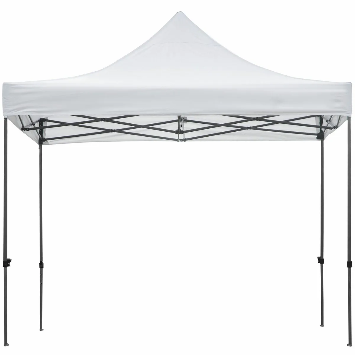 10 x 10 FT Pop Up Canopy Tent Patio Gazebo White - Image 2