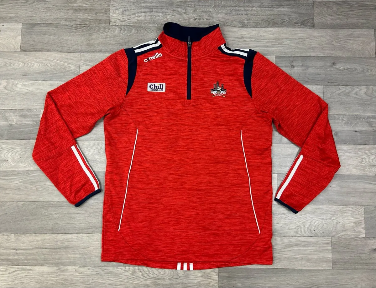 Oneills Cork GAA Half Zip Jumper Mens Large - Image 1