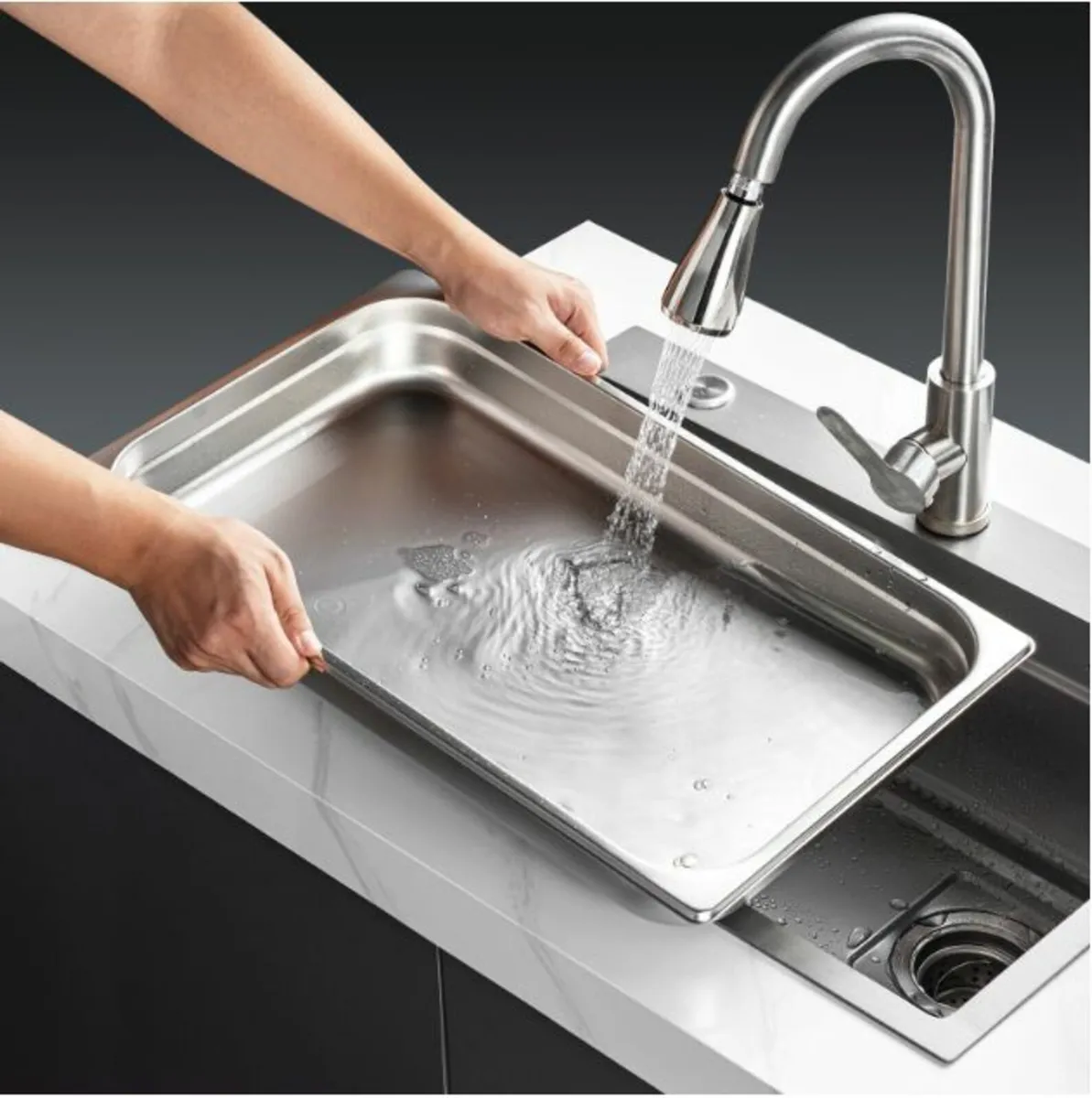 6 Pack of Deep Steam Table Pan Stainless Steel - Image 4