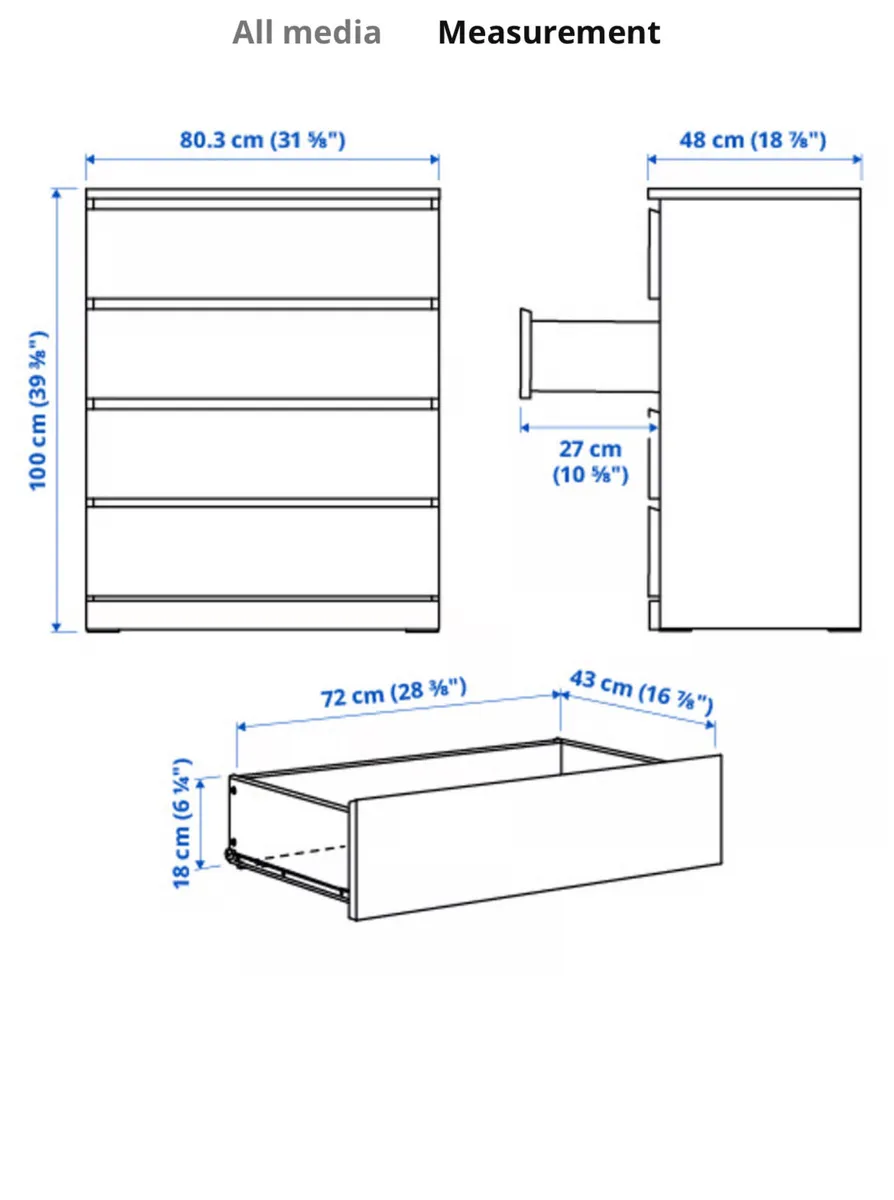 IKEA Chest of Drawers - Image 1