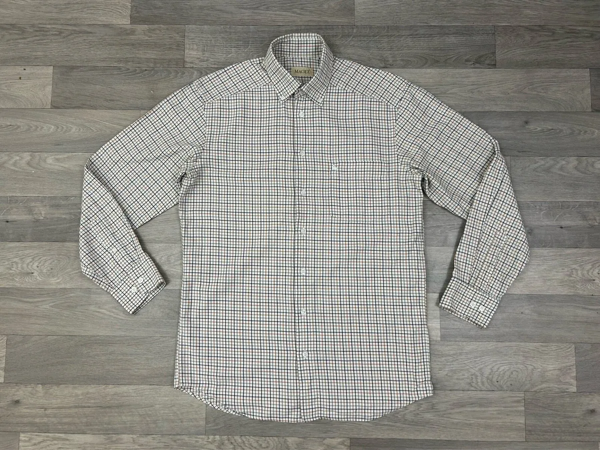 Magee Button Down Check Oxford Shirt Mens Medium - Image 1