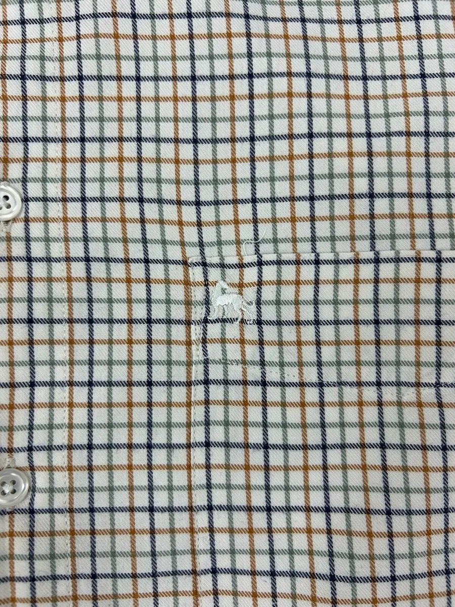 Magee Button Down Check Oxford Shirt Mens Medium - Image 3