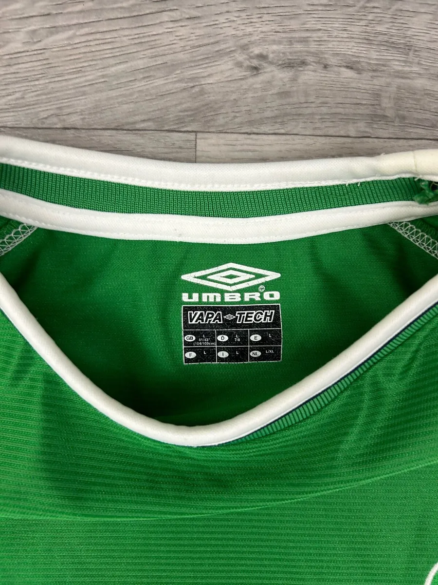 Vintage 2001 Umbro Ireland Home Jersey Shirt Large - Image 4