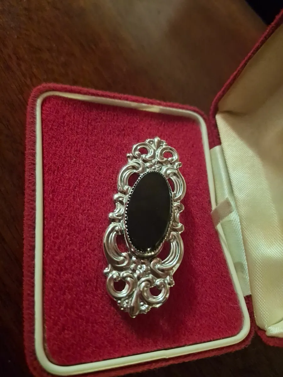 RARE ANTIQUE Mourning / Commemorative Brooch . - Image 2