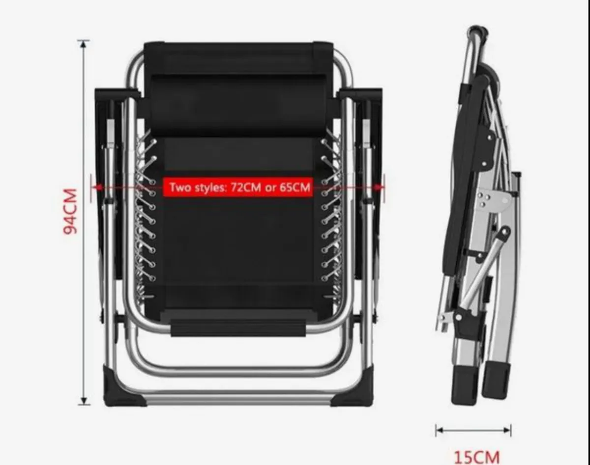 2 Garden beach camping terrase foldable chair - Image 3