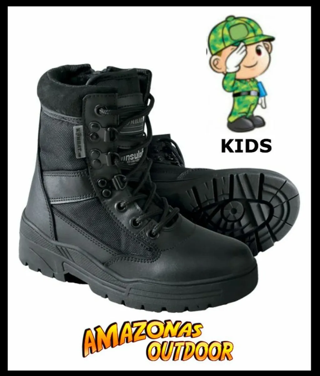 Kids Army Patrol Boots