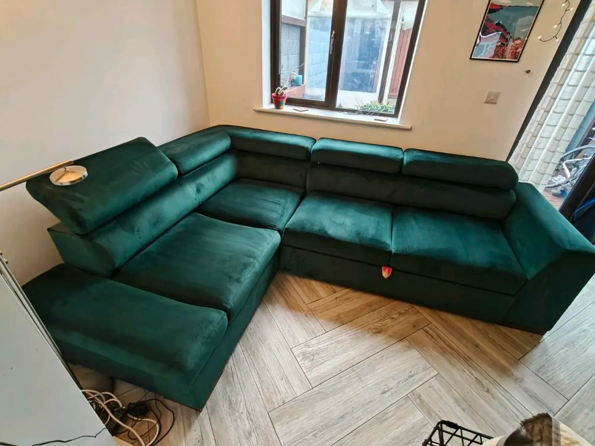 Corner sofa bed with storage - Image 2