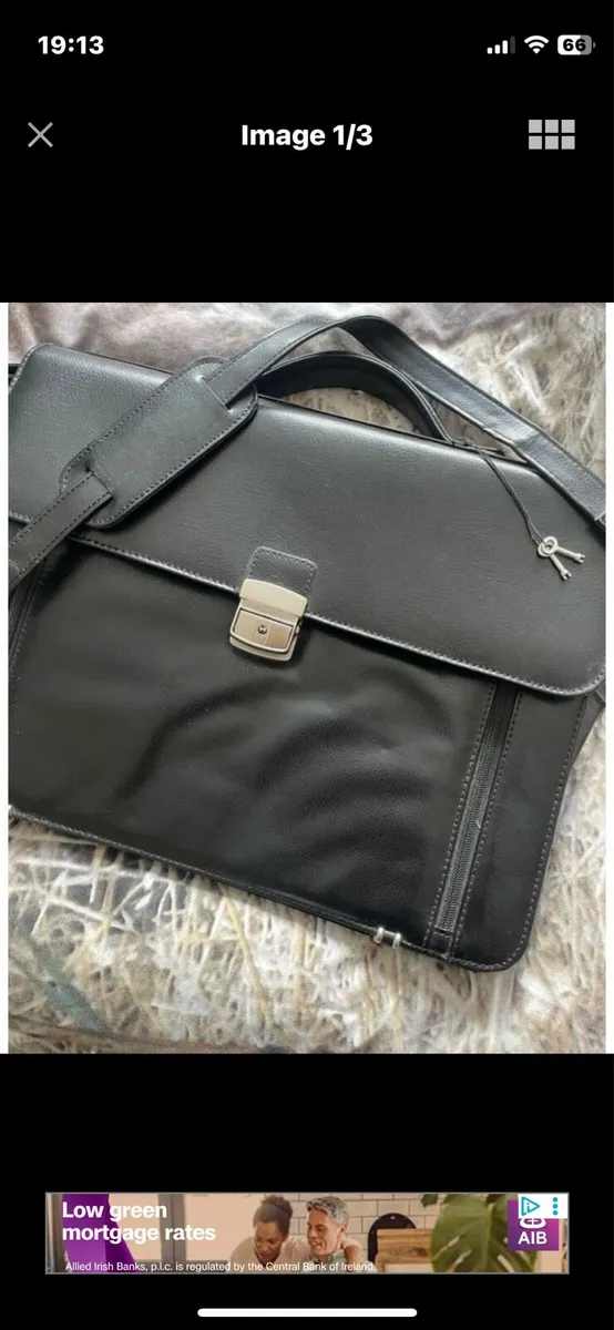 Real Leather Bag Briefcase - Image 1