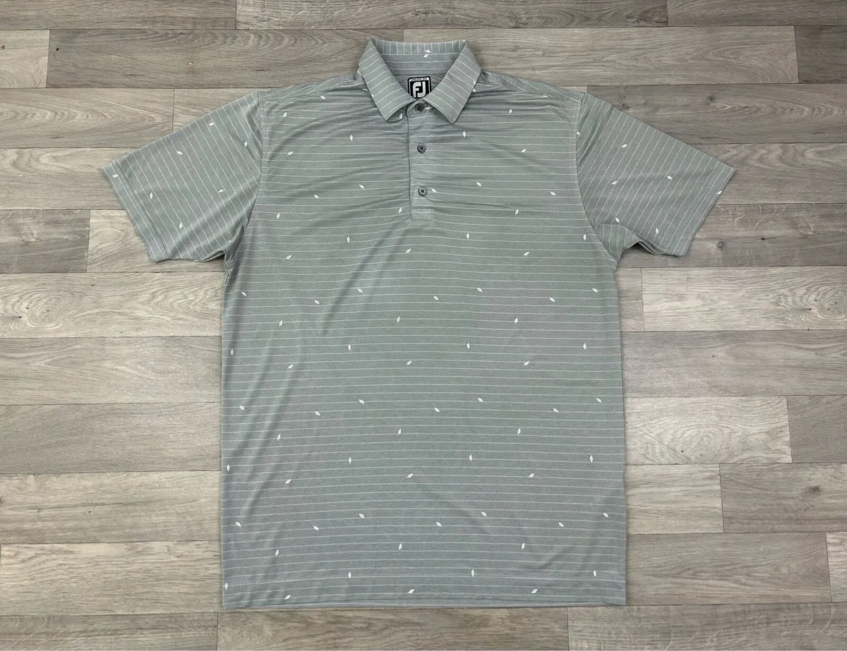 FootJoy Patterned Golf Polo Shirt Mens XL - Image 1