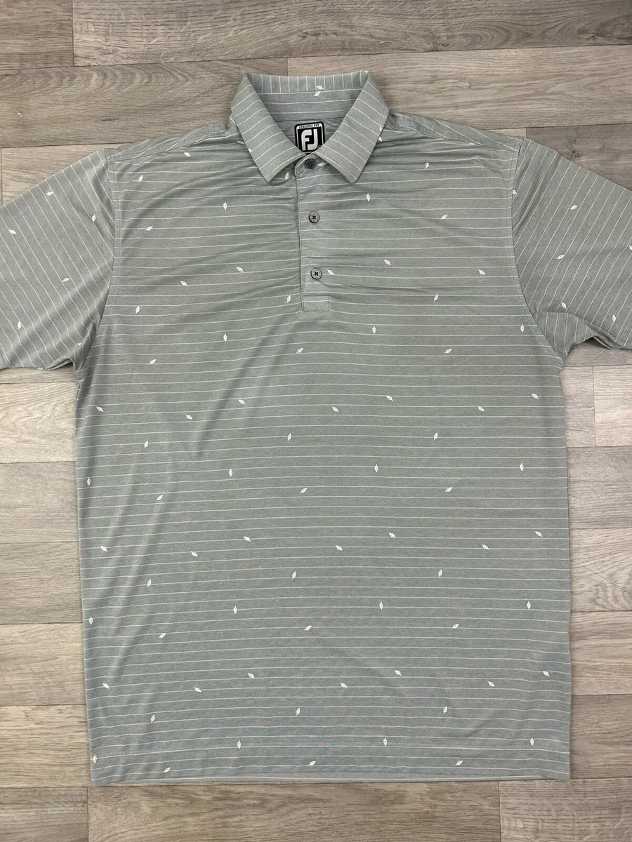 FootJoy Patterned Golf Polo Shirt Mens XL - Image 2