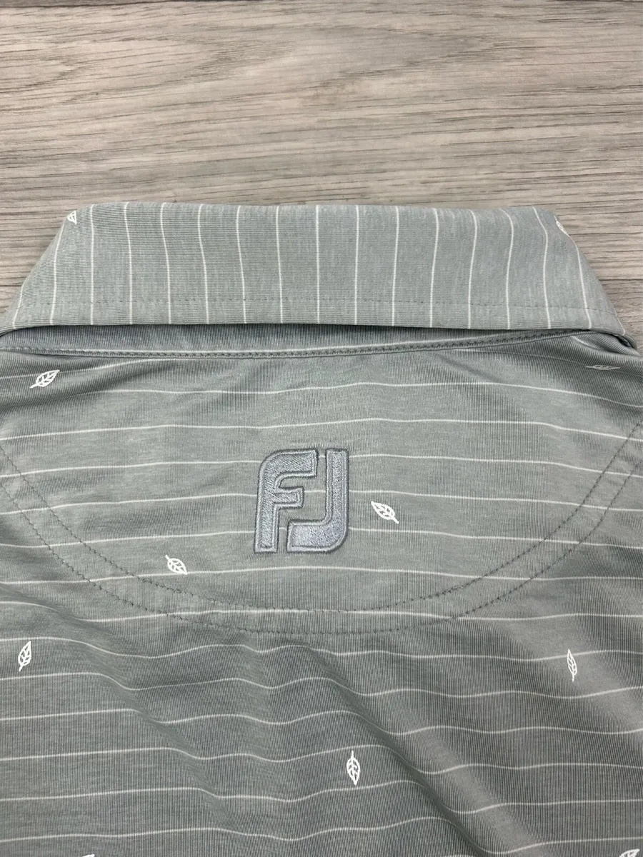 FootJoy Patterned Golf Polo Shirt Mens XL - Image 4