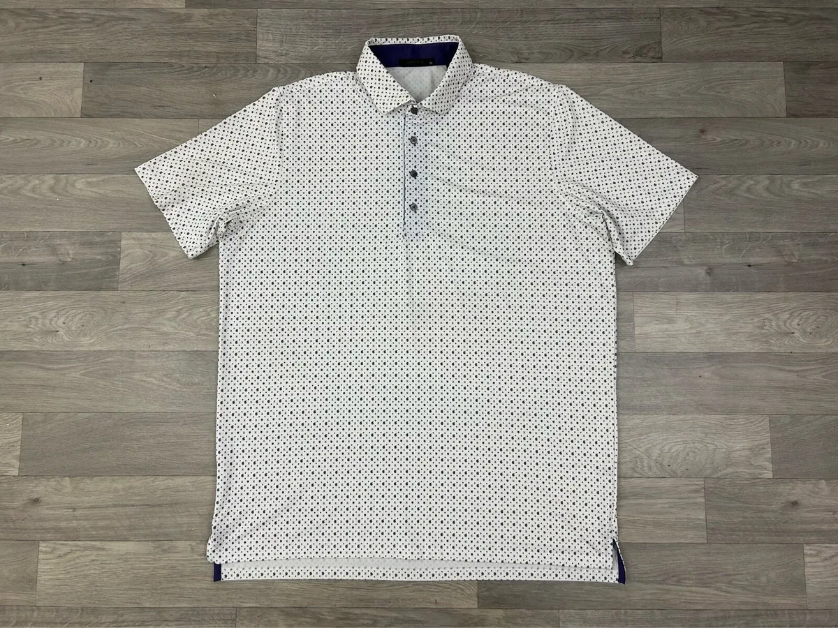 Greyson Patterned Golf Polo Shirt Mens XL/XXL - Image 1