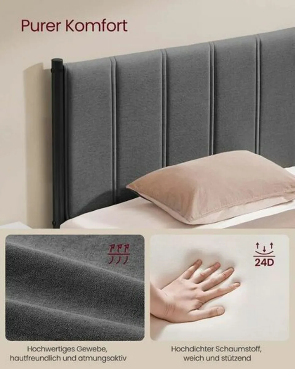 Hydraulic Ottoman Storage Bed – Double (4ft6) - Image 4