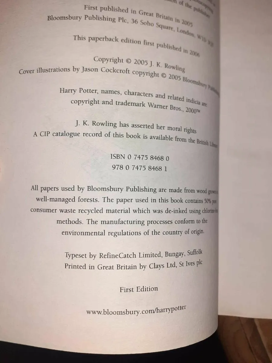 Harry Potter Books Full Set (Rare) - Image 2