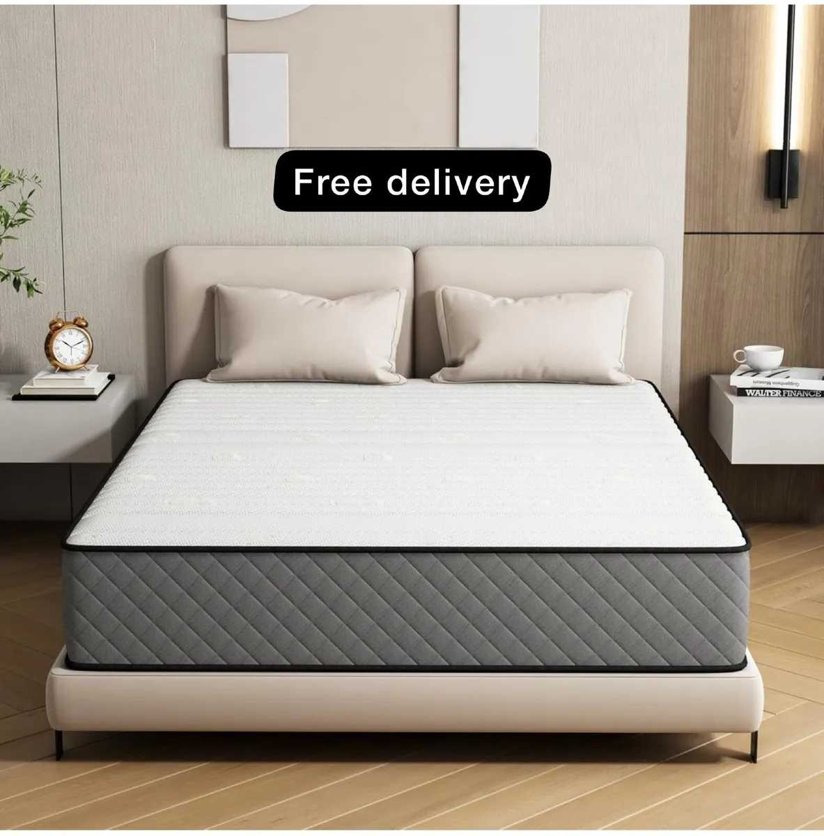 Single Mattress Hybrid Memory Foam Medium Firm Sin - Image 1