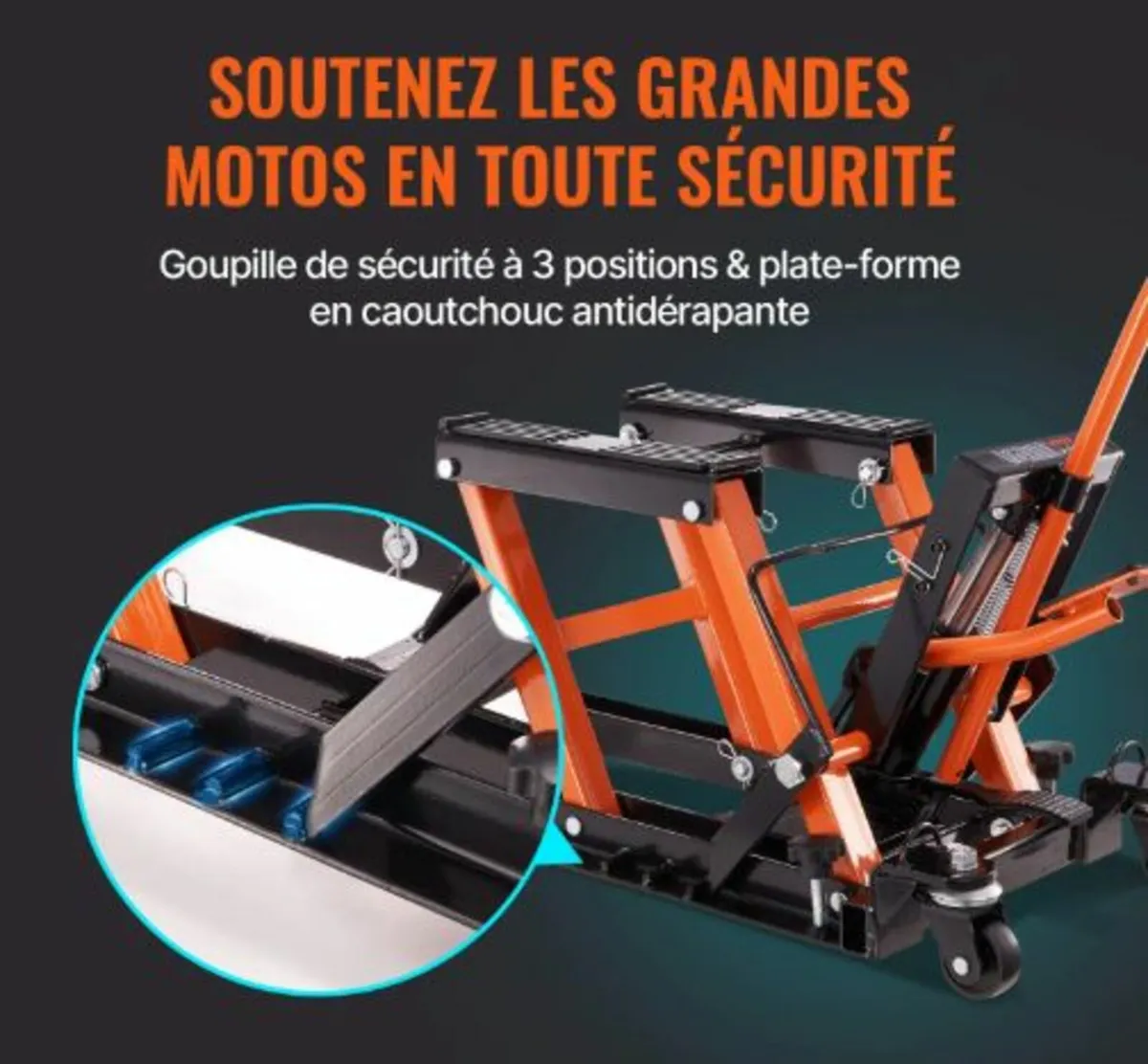 Motorcycle Hydraulic Pump Jack 680.4 kg ATV Dirt - Image 4