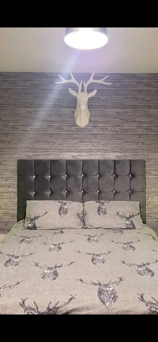 Grey Velvet Dimonte Kingsize Divan Bed - Image 1