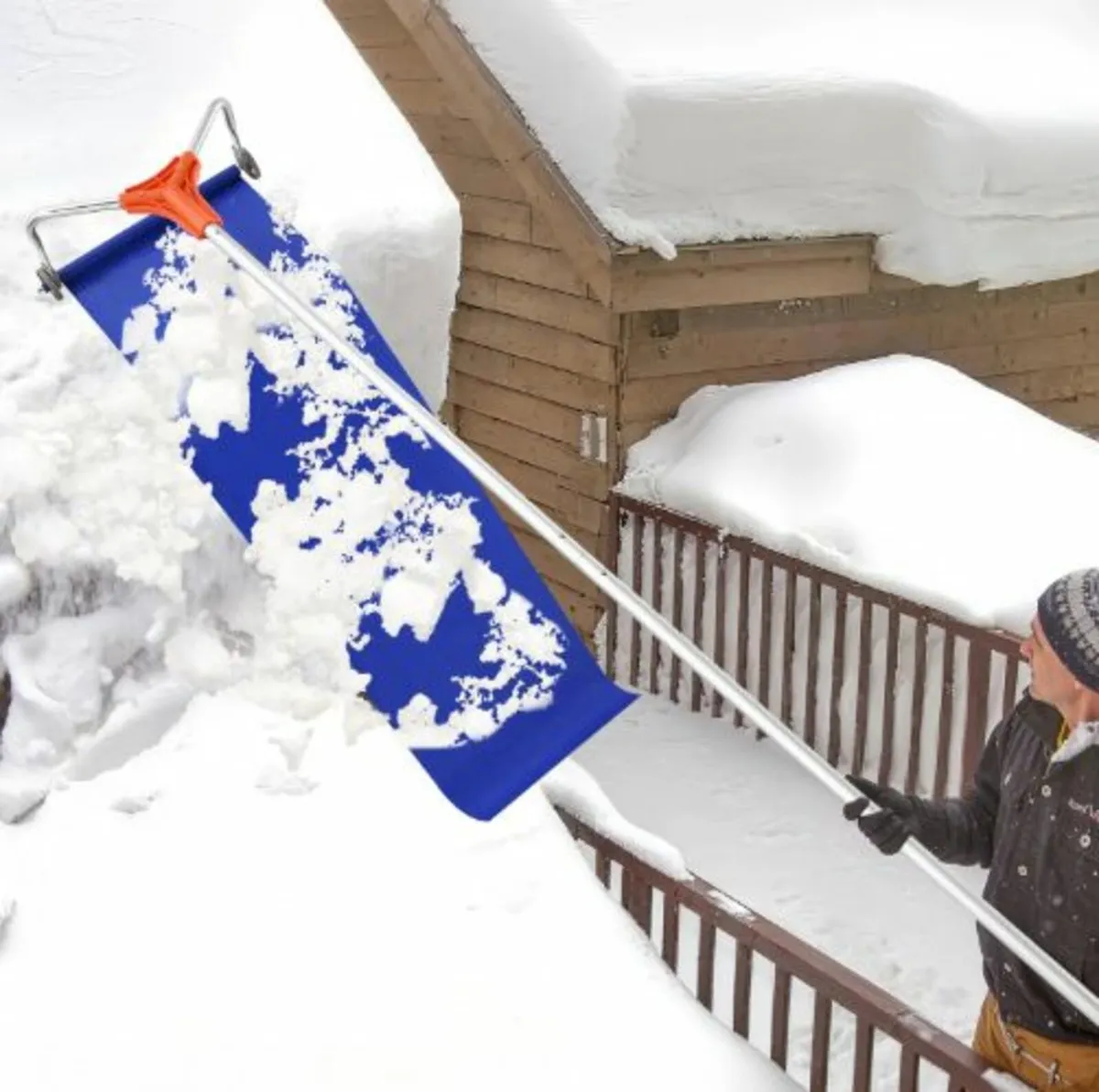 Snow Roof Rake, 27cm Aluminum Blade, 1.25-5.24 m - Image 4