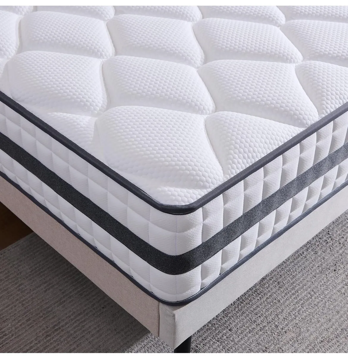 Single Mattress, Hybrid Memory Foam and Spring Mat - Image 3