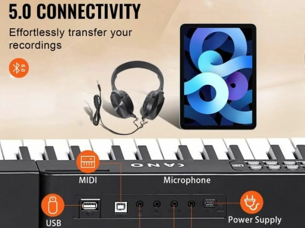 88 Key Digital Piano Keyboard Semi Weighted Electr - Image 3