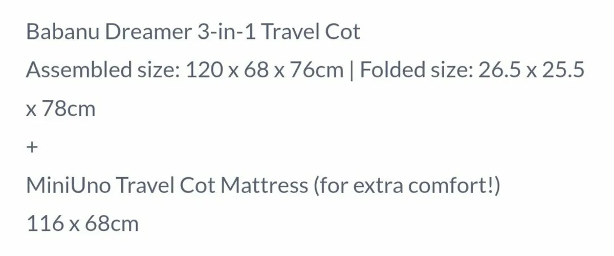 Travel cot - Image 3