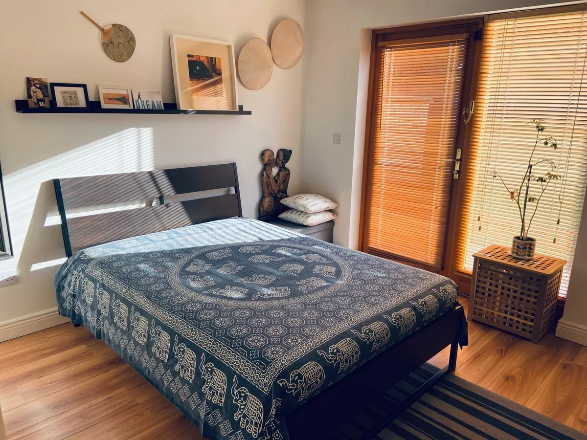 Double bed Ikea with a mattress - Image 1