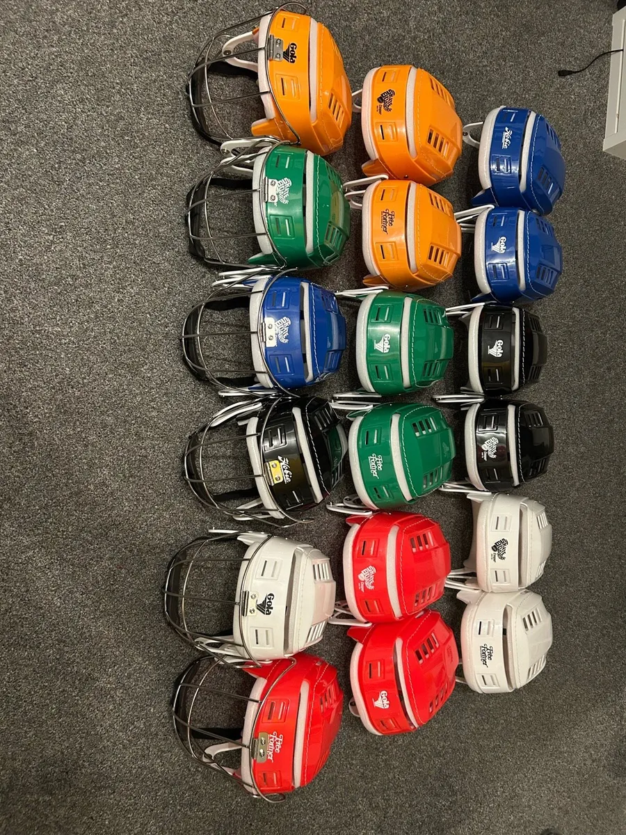 Retro oldstyle hurling helmets - Image 1