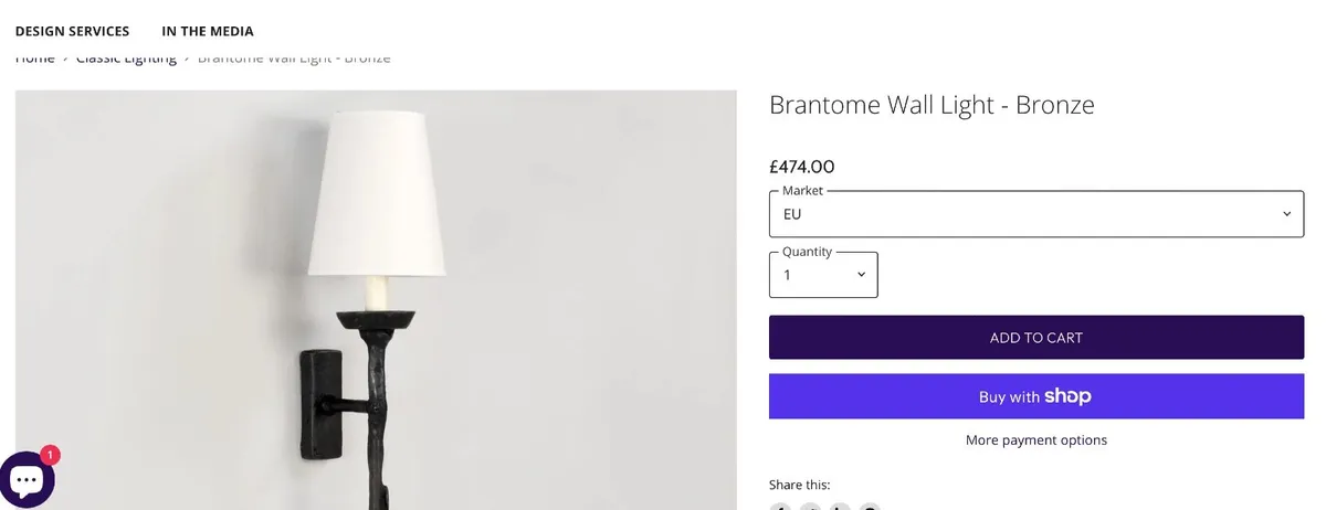 Wall Lights Pair- Vaughan Lighting - Image 4